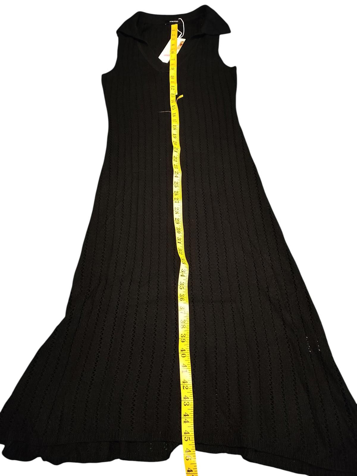 Other DOKOTOO Black Sleeveless Maxi Dress with Collar Size M / US 6-8 / IT 42-44 - 9 Thumbnail