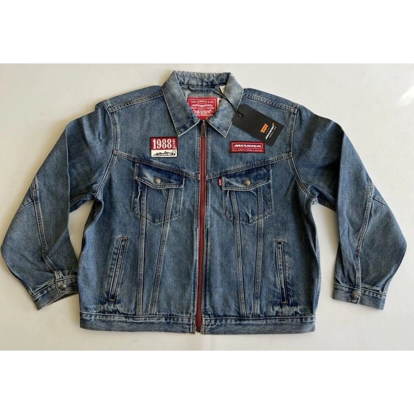 Levi's Levi's x Mclaren Denim Jacket Racing Trucker Zip Up Small Size US S / EU 44-46 / 1 - 2 Thumbnail