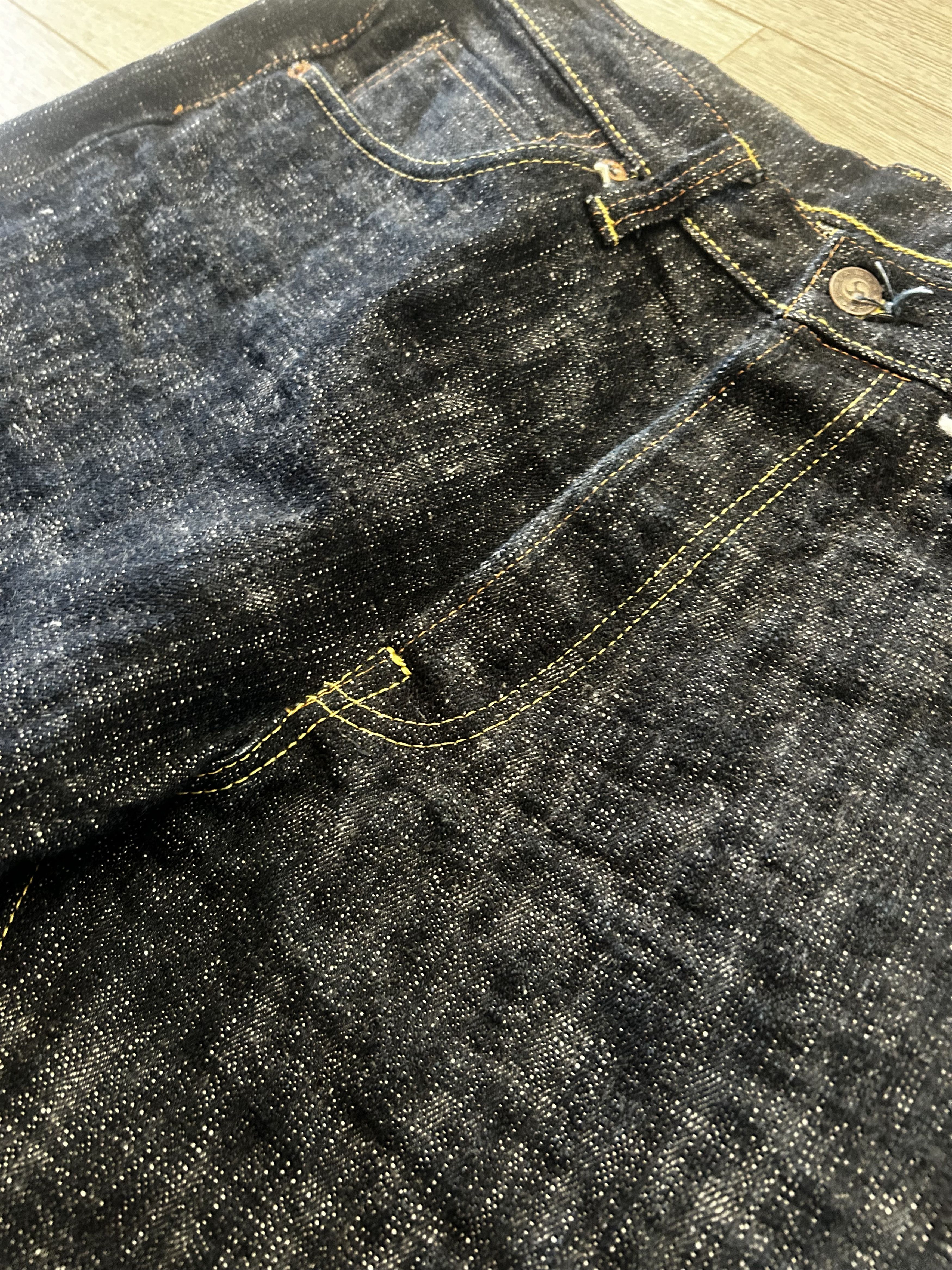 Samurai Jeans RARE samurai jeans S3000XX 17oz CRAZY designs Size US 34 / EU 50 - 3 Thumbnail