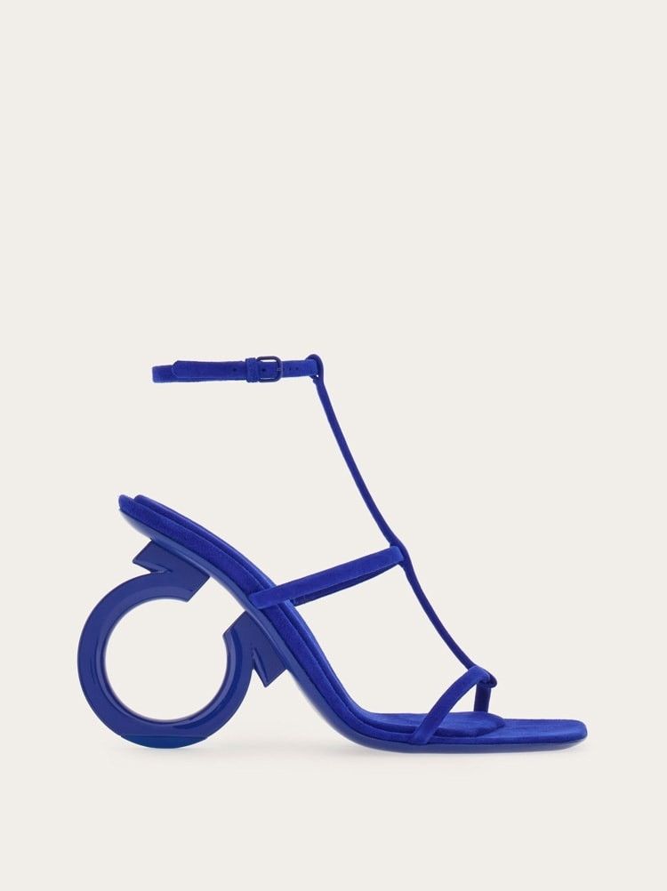 Salvatore Ferragamo o1y0426 Slingback Sandals in Blue Size US 9.5 / IT 39.5 - 1 Thumbnail