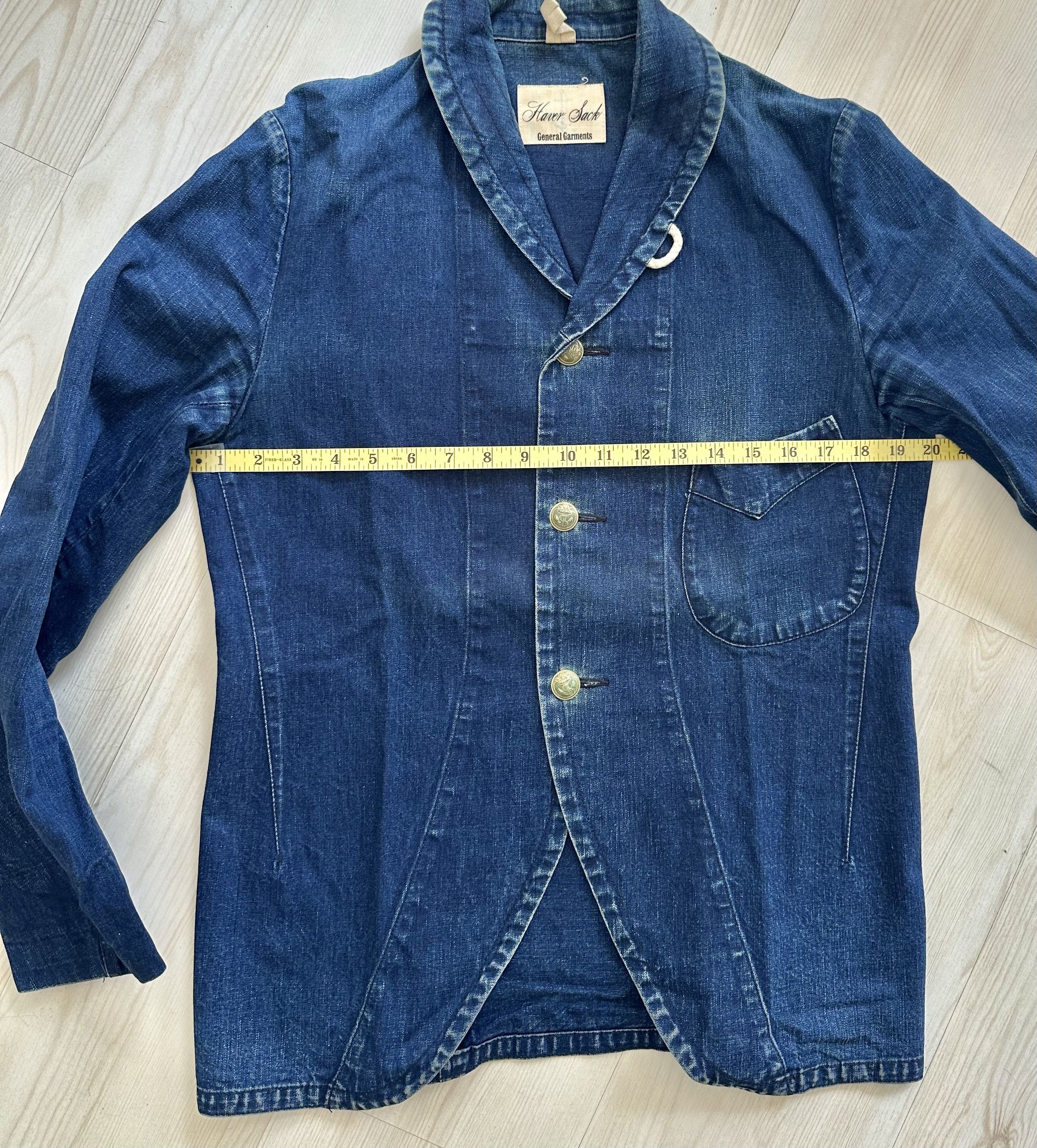 Haversack Japanese Indigo Denim blazer Size 38S - 7 Thumbnail