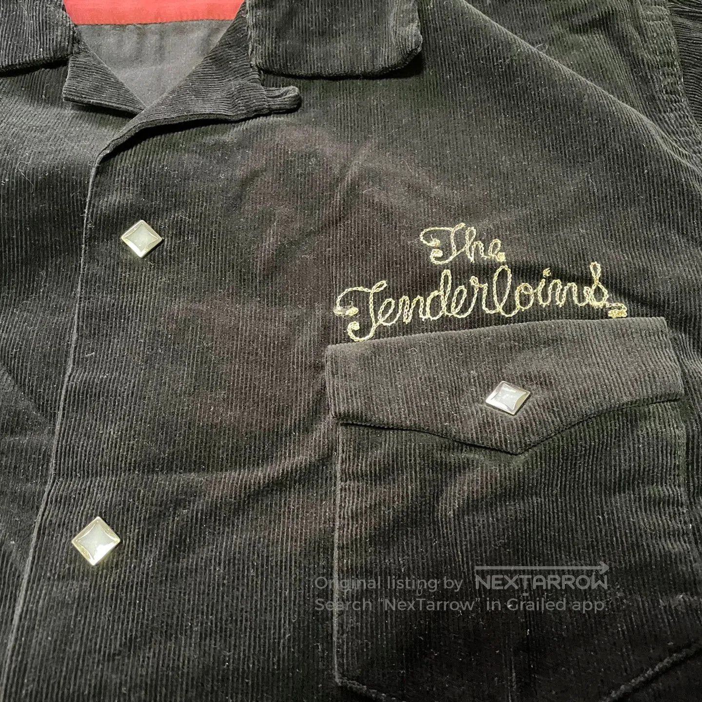 Japanese Brand Black Corduroy Tenderloin Shirt. Size US M / EU 48-50 / 2 - 4 Thumbnail