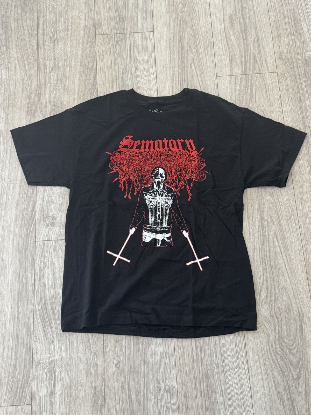 Haunted Mound Sematary with the crosses T-Shirt size L Size US L / EU 52-54 / 3 - 1 Thumbnail