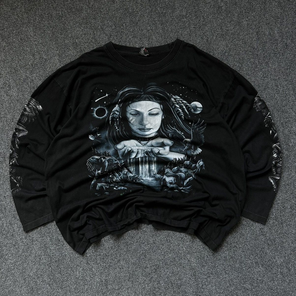 Harley Davidson VTG Rock Eagle Moto Long-sleeve T-shirts Racing Wid Single Size US XXL / EU 58 / 5 - 2 Thumbnail