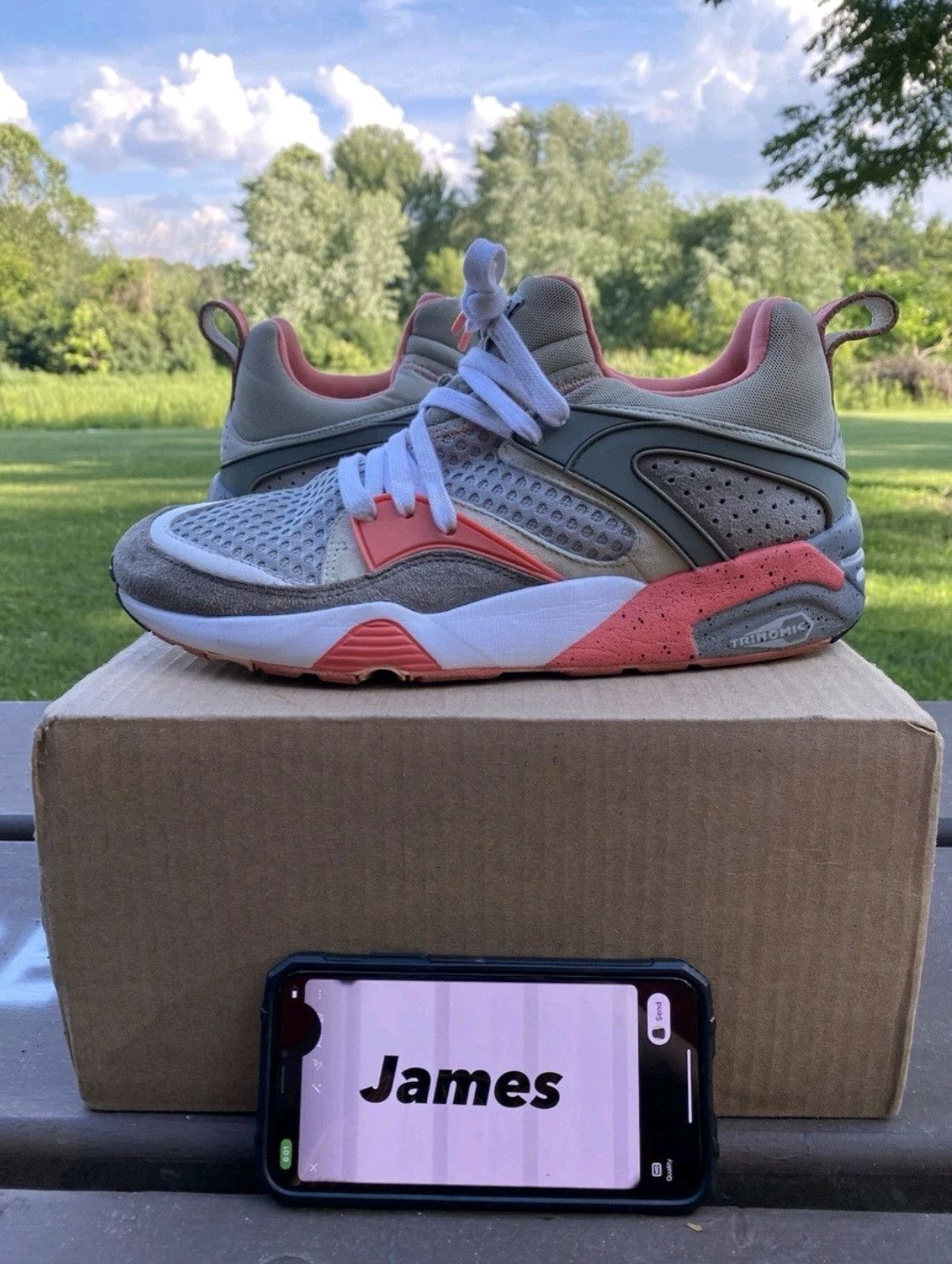 Puma Puma Staple X Blaze Of Glory Og Pigeon 36161601 Size 9.5 Men Size US 9.5 / EU 42-43 - 1 Thumbnail
