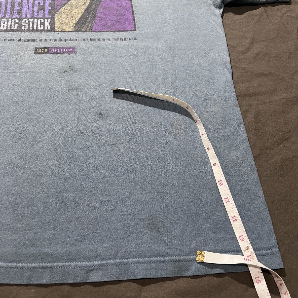 Vintage Vintage 90s SILENCE VIOLENCE God Jesus Bible Holy XL Faded Size US XL / EU 56 / 4 - 5 Thumbnail