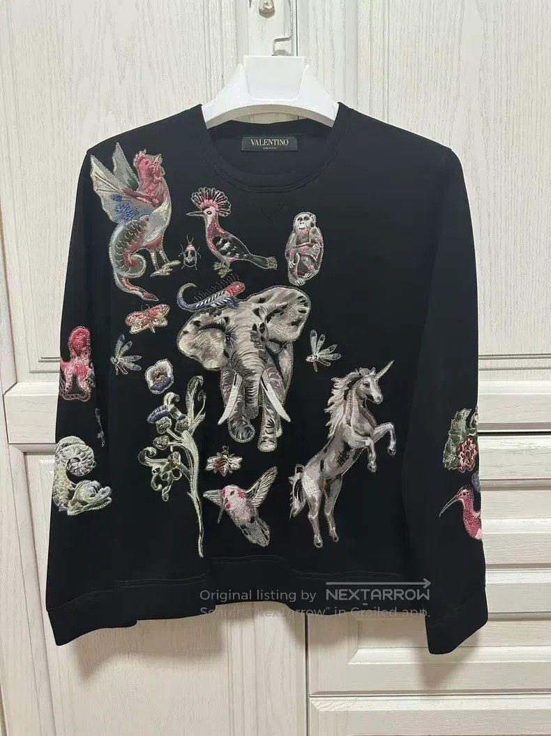 Valentino Valentino Zoo embroidered sweatshirt Size US XS / EU 42 / 0 - 1 Thumbnail