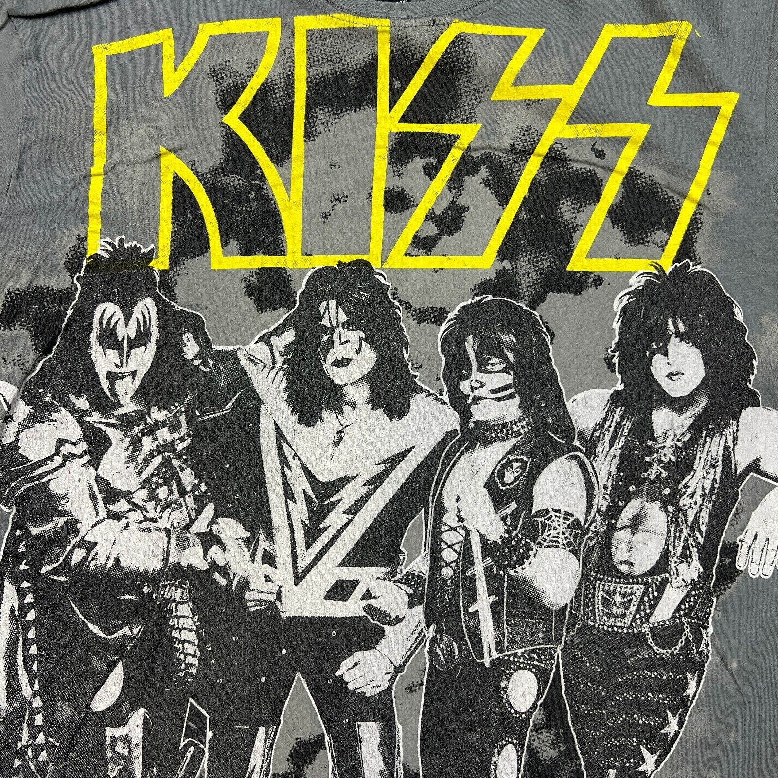 Band Tees Kiss T Shirt Full Print Rock Band Short Sleeve Graphic Tee Size US L / EU 52-54 / 3 - 2 Thumbnail