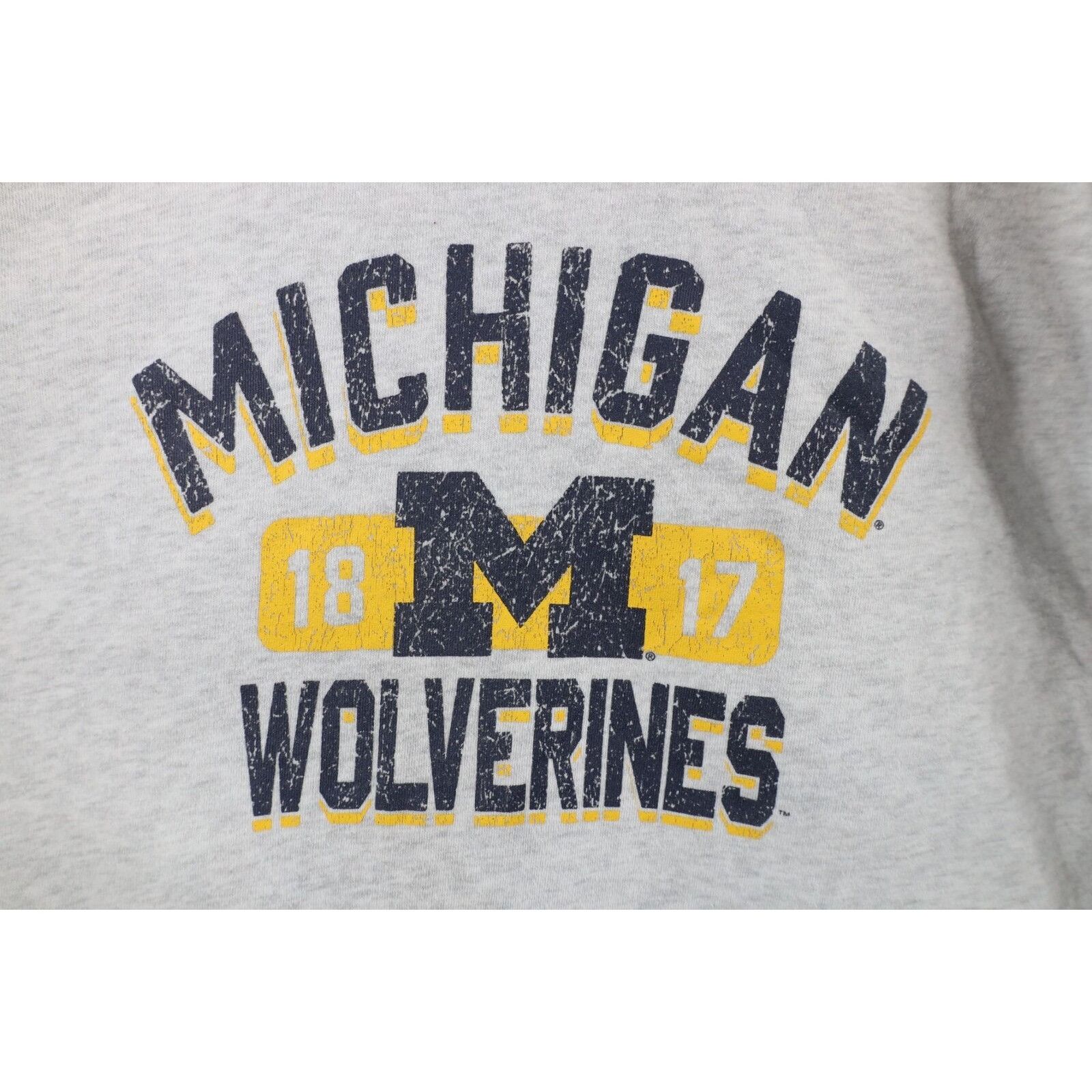 Vintage Vintage 90s Spell Out University of Michigan Sweatshirt Size US L / EU 52-54 / 3 - 4 Thumbnail