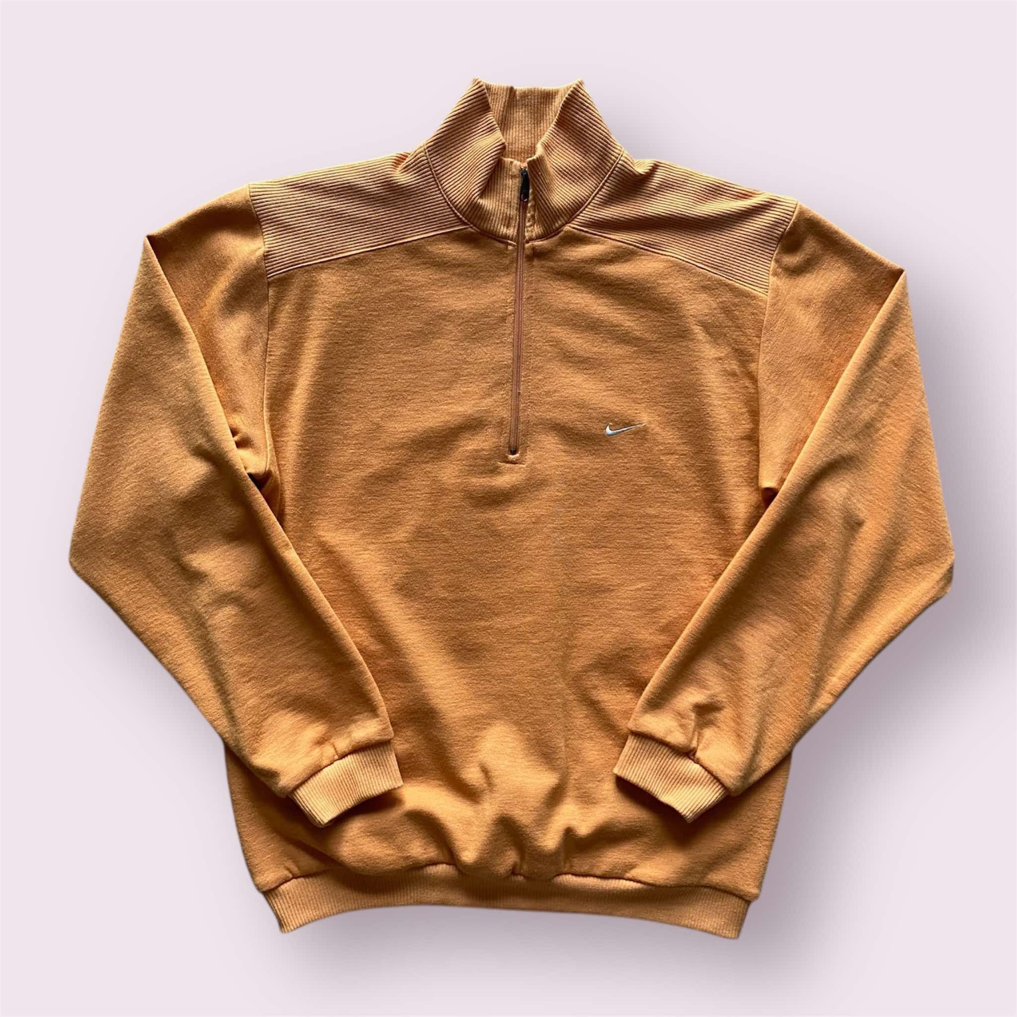 Nike Nike Reversible Orange Long Sleeve 1/4 Zip Up Swoosh Logo Size US M / EU 48-50 / 2 - 1 Thumbnail