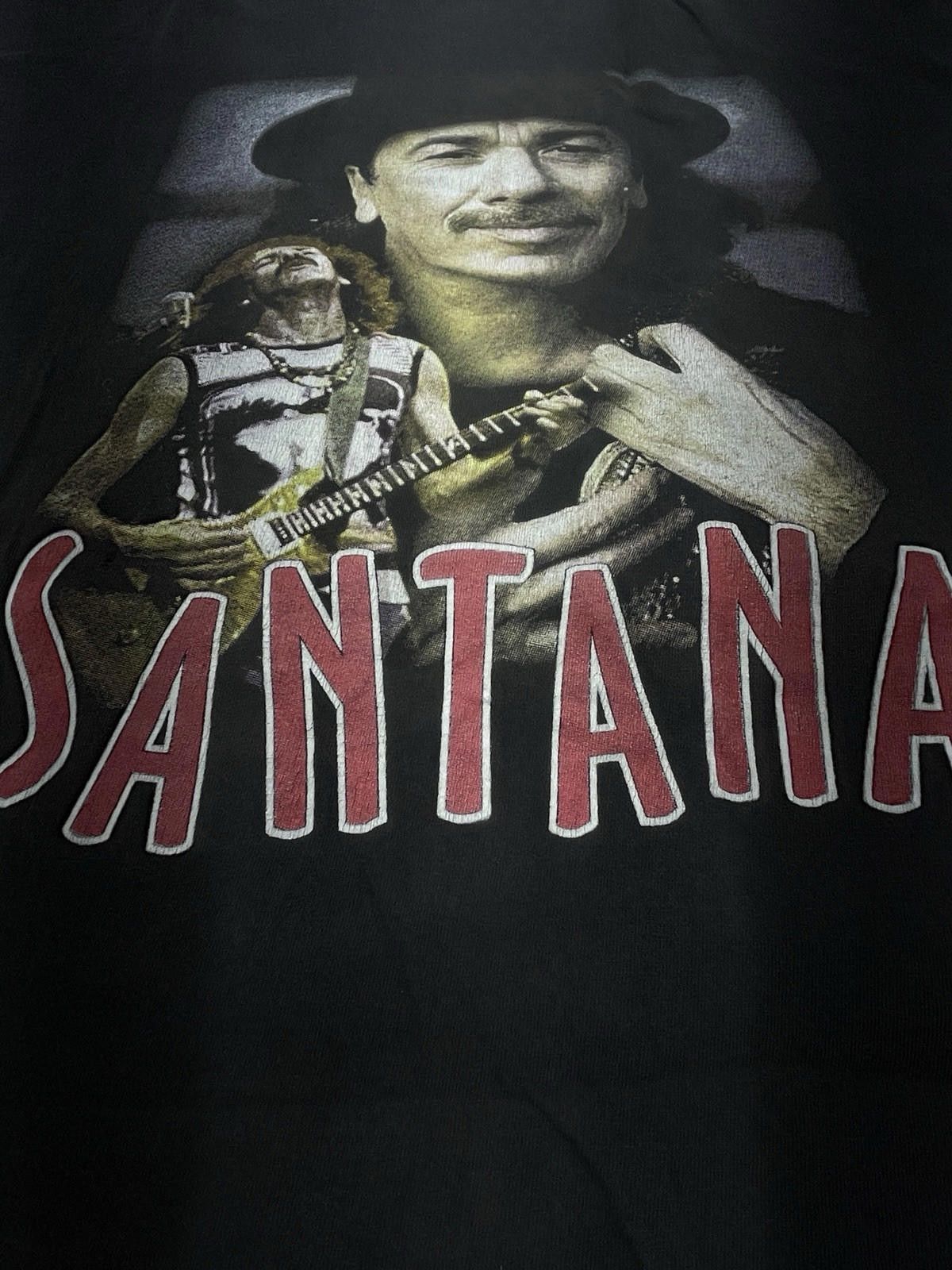 Designer Vintage 90s Carlos Santana Tour Shirt Double Sided XL XXL Size US L / EU 52-54 / 3 - 2 Thumbnail