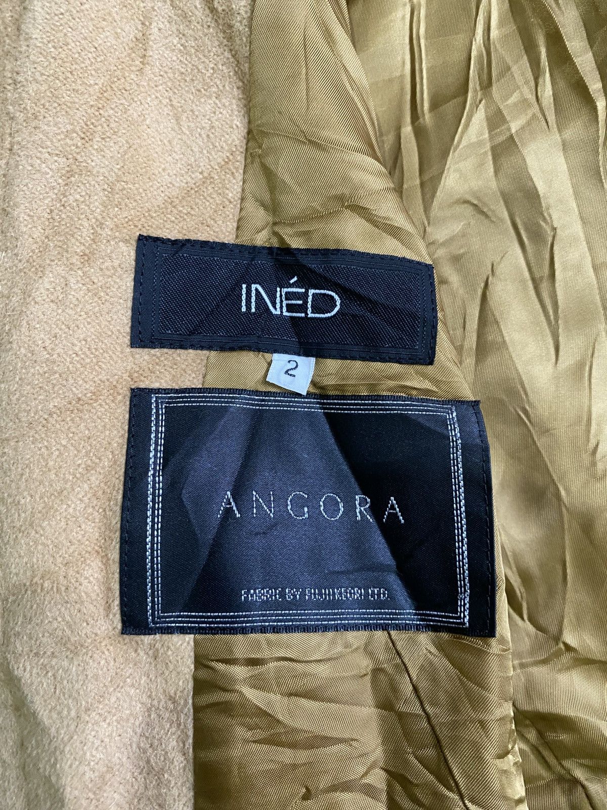 Issey Miyake Vinatge 90s INED x Angora wool trench coat Size XXS / US 00 / IT 34 - 5 Thumbnail