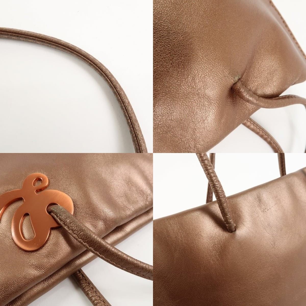 Loewe Loewe Anagram Calfskin Tote Brown Size ONE SIZE - 4 Thumbnail