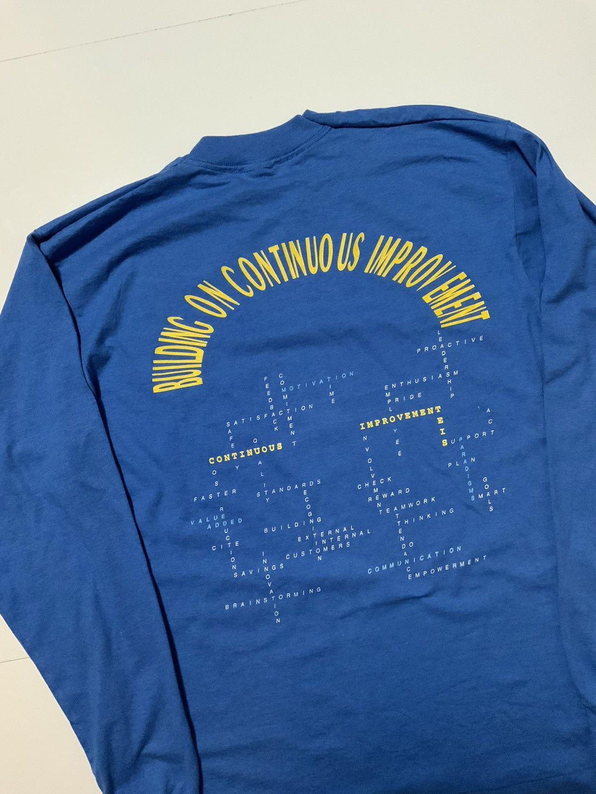 Vintage L1994 Building Continuous Improvement Single Stitch T-Shirt Size US S / EU 44-46 / 1 - 4 Thumbnail