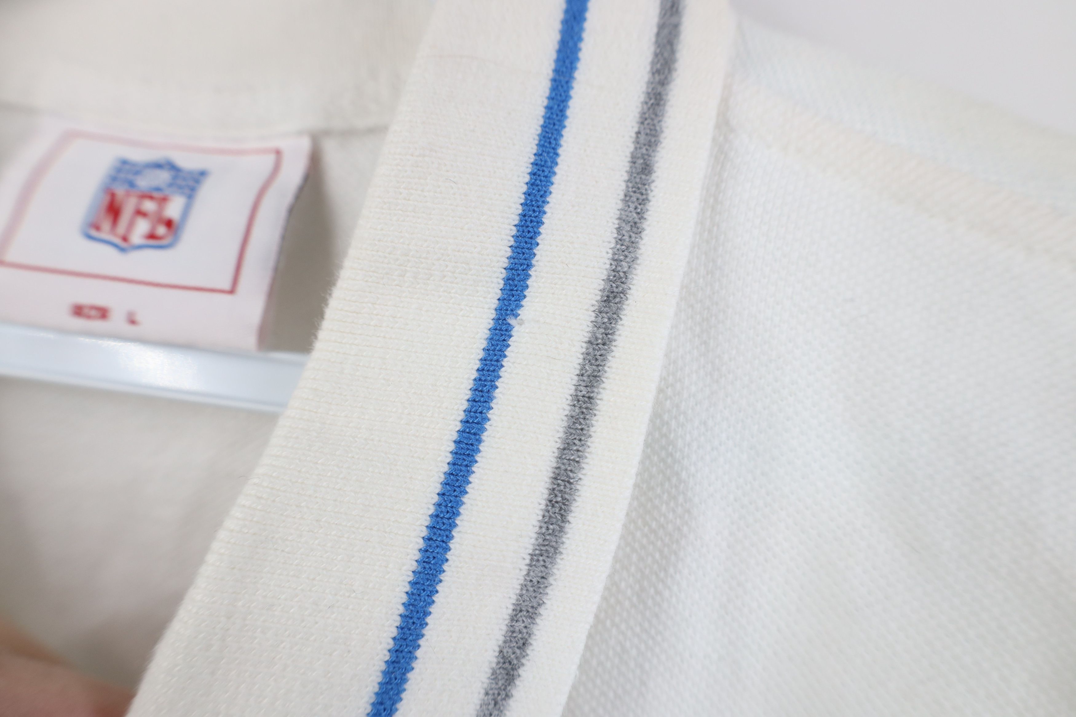 Vintage Vintage NFL Detroit Lions Football Golf Polo Shirt White Size US L / EU 52-54 / 3 - 6 Thumbnail