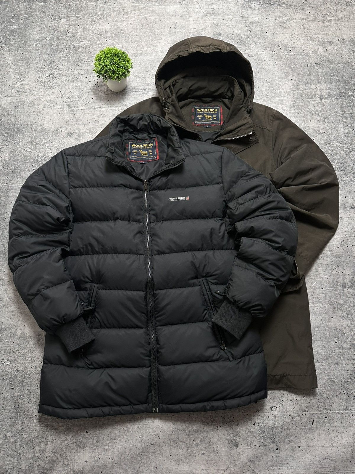 Woolrich Woolen Mills Woolrich 2 In 1 Down Puffer Rain USA 700 Y2K Parka Jacket Size US L / EU 52-54 / 3 - 2 Thumbnail