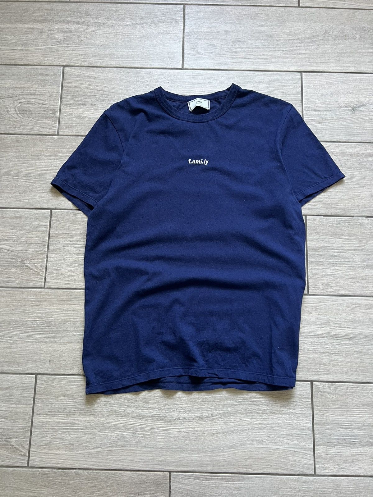 AMI AMI Paris Family Logo T-Shirt M Size Blue Center Logo Size US M / EU 48-50 / 2 - 3 Thumbnail