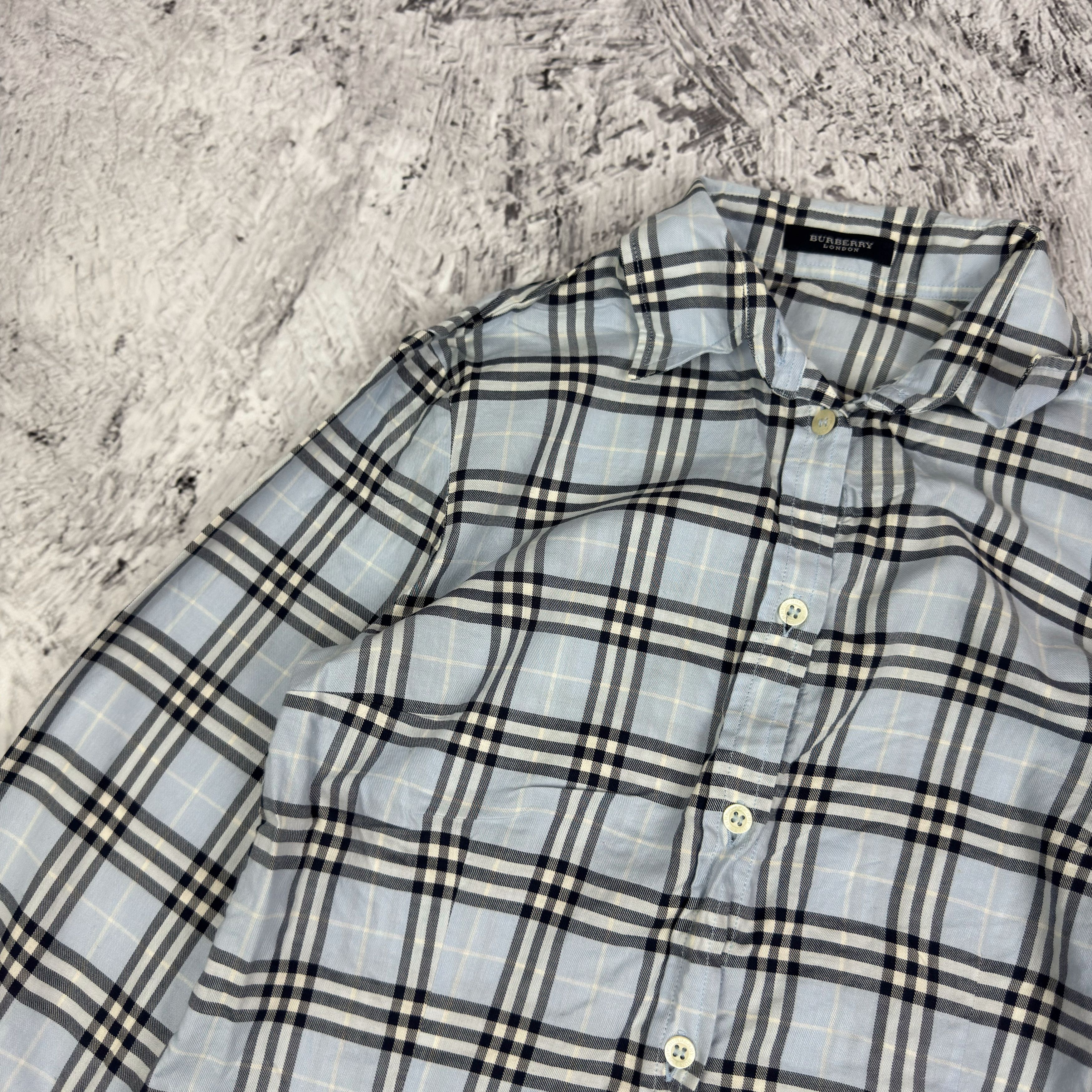 Burberry Burberry London Women's blue Cotton Long Sleeve Shirt Size S / US 4 / IT 40 - 4 Thumbnail
