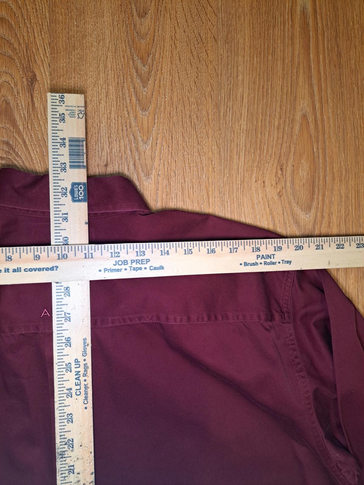Ariat Ariat Button Up Long Sleeve Shirt Mens XL Burgundy Cotton Size US XL / EU 56 / 4 - 12 Thumbnail