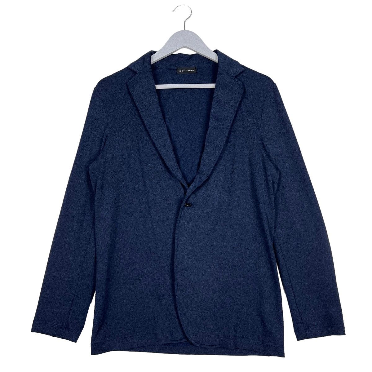 Issey Miyake 🔥 NAVY BLUE TETE HOMME CARDIGAN JACKET Size US M / EU 48-50 / 2 - 2 Thumbnail