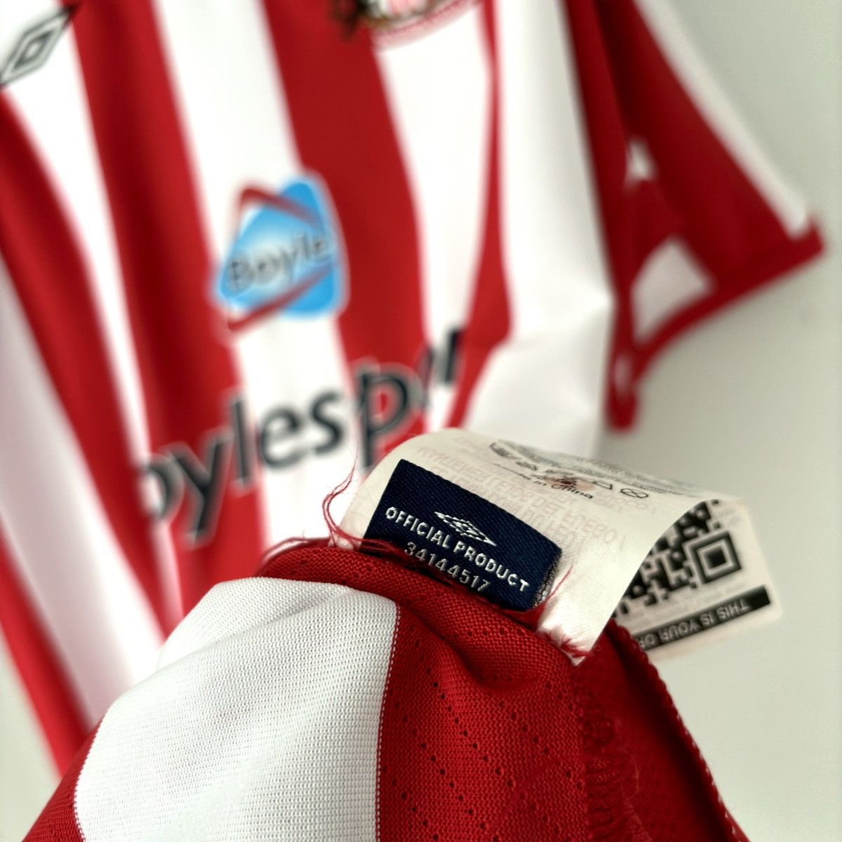 Umbro × Vintage 2008 2009 Sunderland Umbro Vintage Home Soccer Jersey Shirt Size US XXL / EU 58 / 5 - 6 Thumbnail
