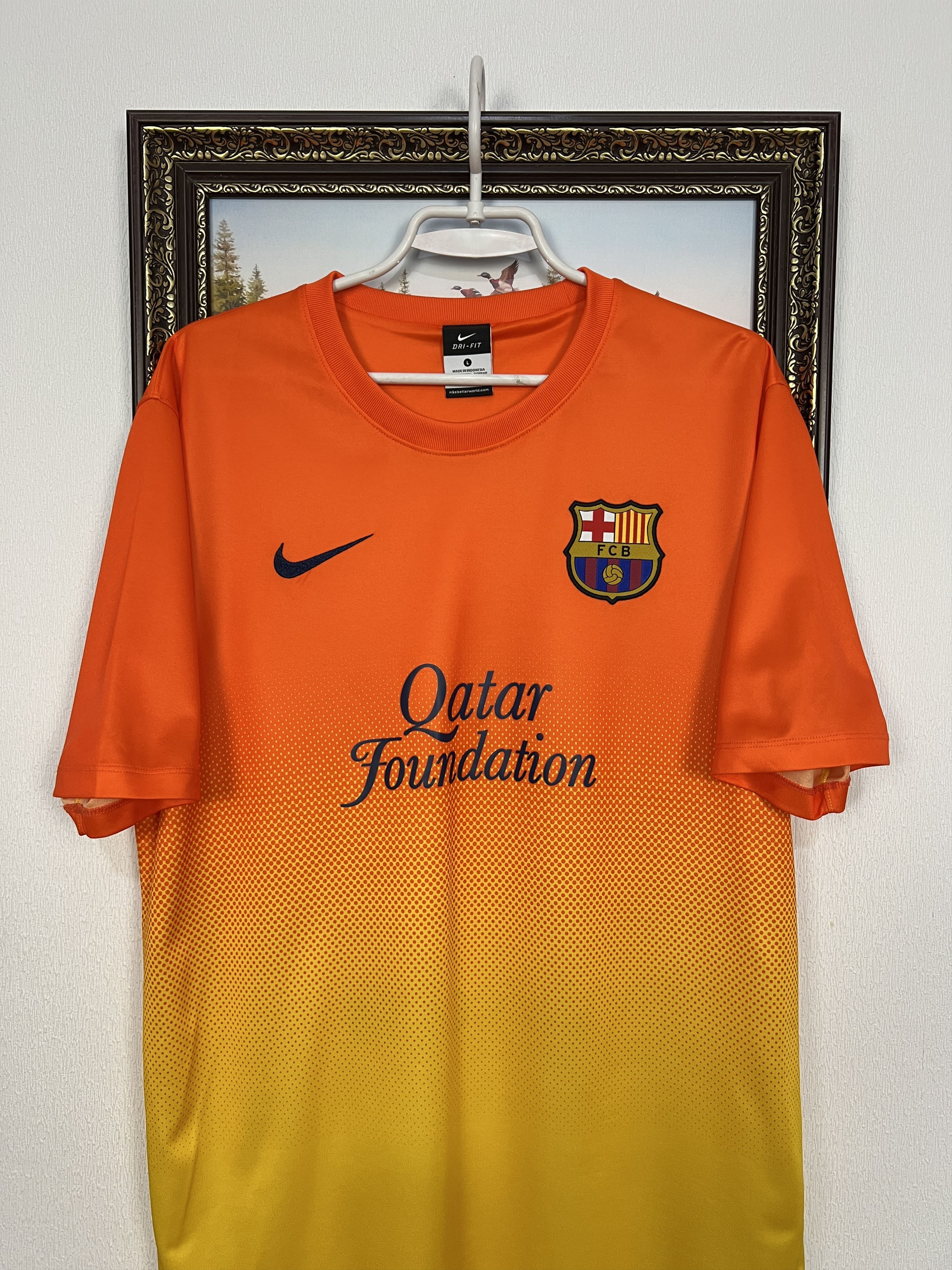 Nike Barcelona Away football shirt 2012 Soccer Nike Jersey Mens Size US L / EU 52-54 / 3 - 2 Thumbnail