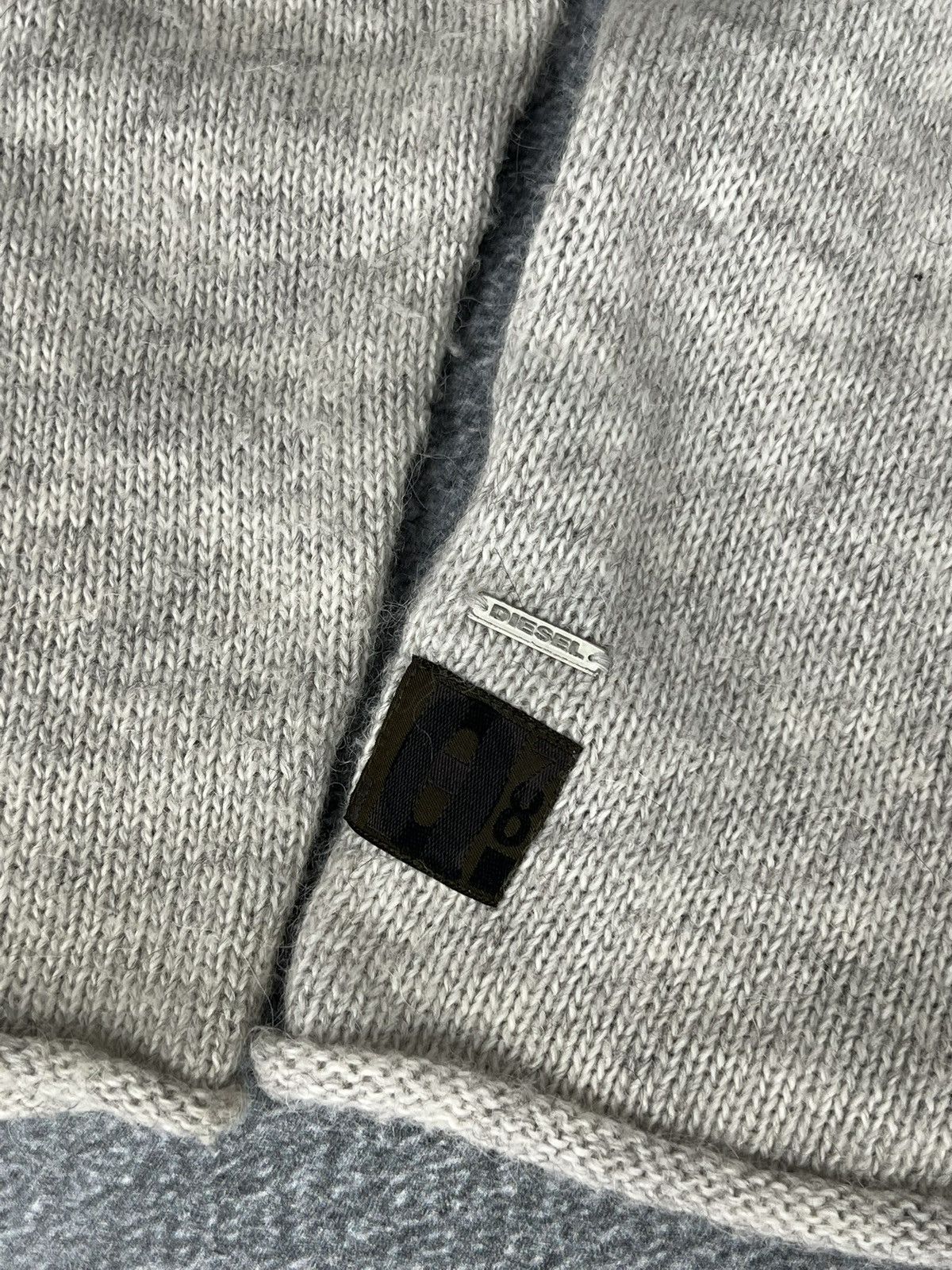 Diesel Vintage Diesel Knit Acryl Wool Distressed Hoodie Grunge Size US M / EU 48-50 / 2 - 12 Thumbnail