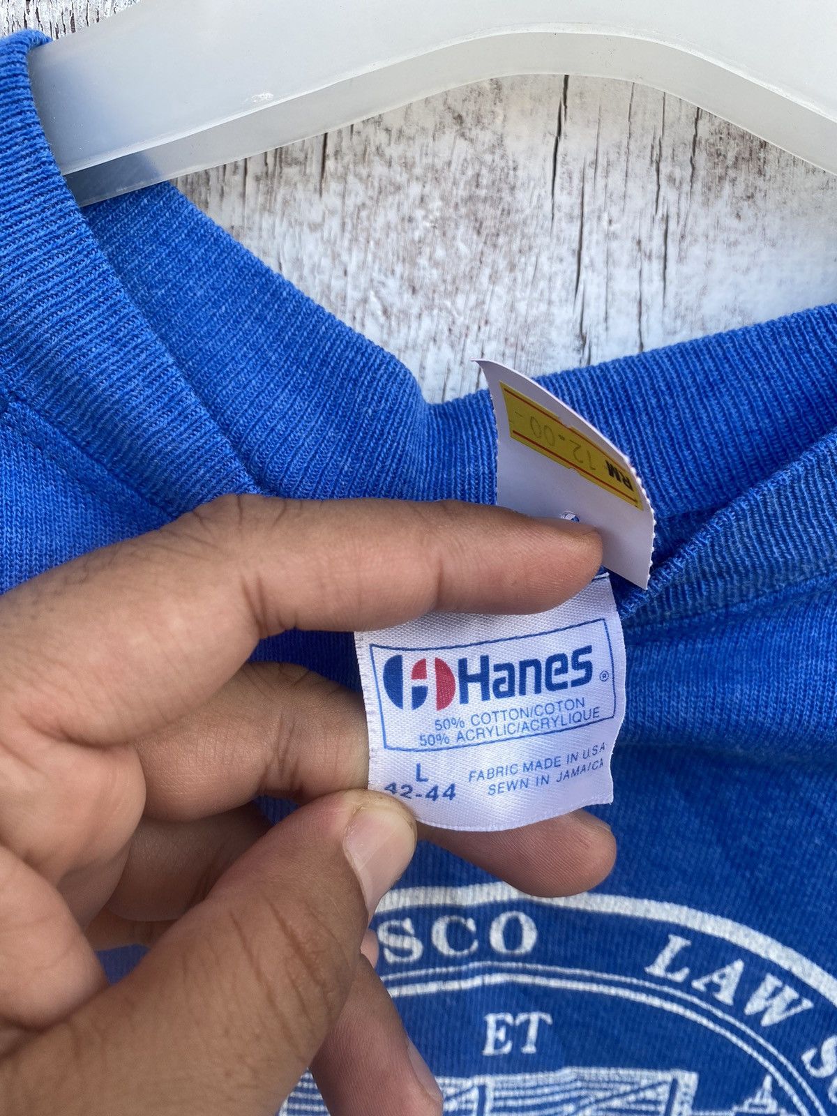 Hanes VINTAGE SAN FRANCISCO LAW SCHOOL SWEATSHIRT Size US L / EU 52-54 / 3 - 9 Thumbnail