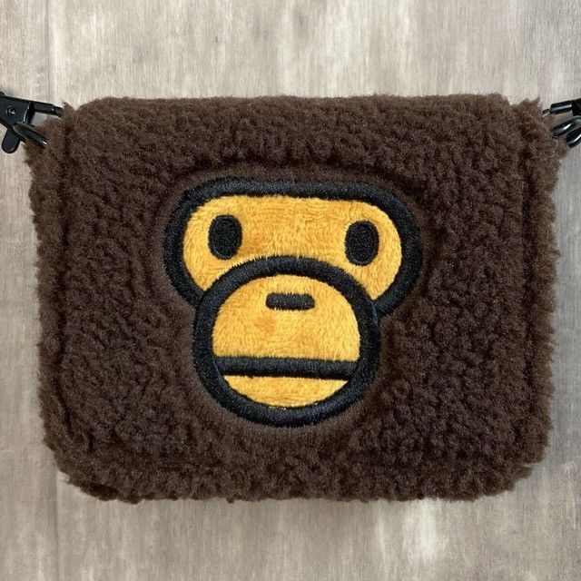 Bape BAPE BABY MILO STORE FAUX SHERPA FUR MINI Shoulder Pouch APE Size ONE SIZE - 2 Thumbnail