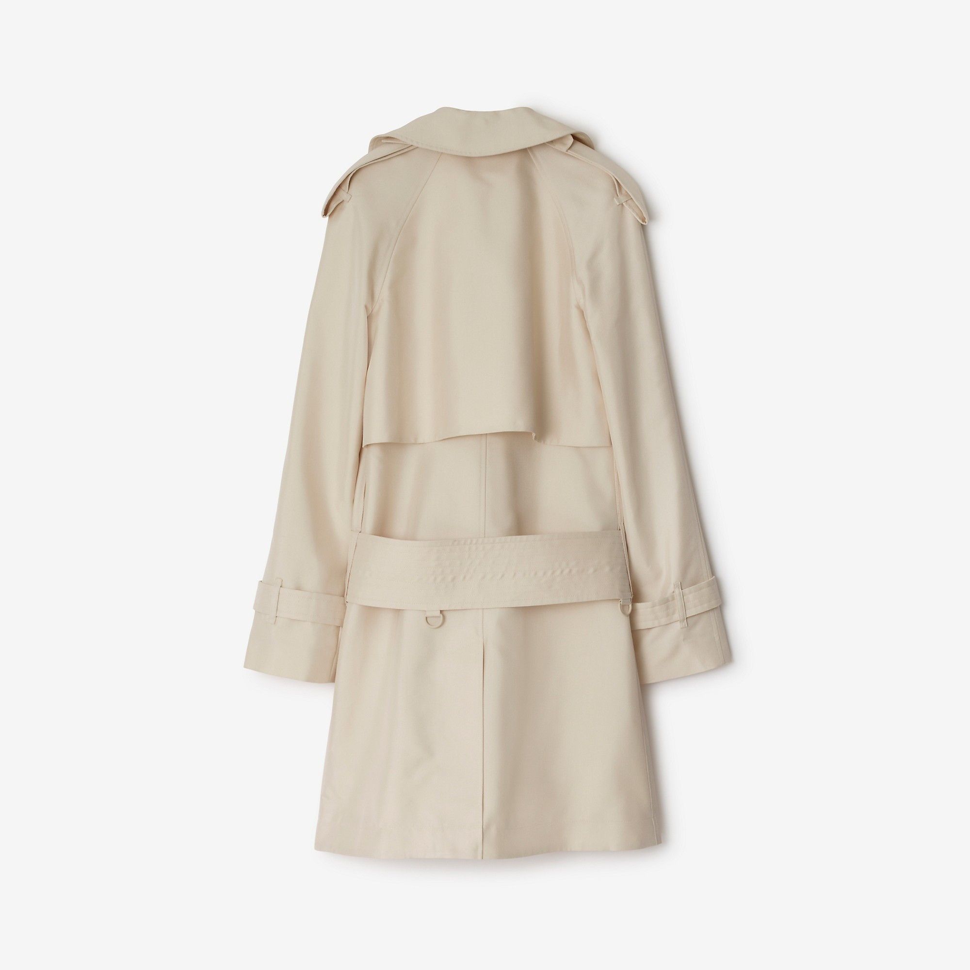 Burberry o1w1db10326 Mid-Length Silk Blend Trench Coat in Beige Size M / US 6-8 / IT 42-44 - 5 Thumbnail