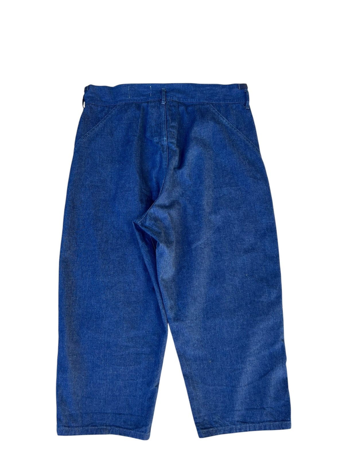 Chimala Chimala Indigo Blue Denim Cropped Baggy Trouser Pant Size US 32 / EU 48 - 13 Thumbnail