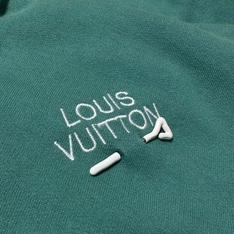 Louis Vuitton Louis Vuitton size 4l Lake Green Pin Embroidered Hoodie Size US M / EU 48-50 / 2 - 4 Thumbnail