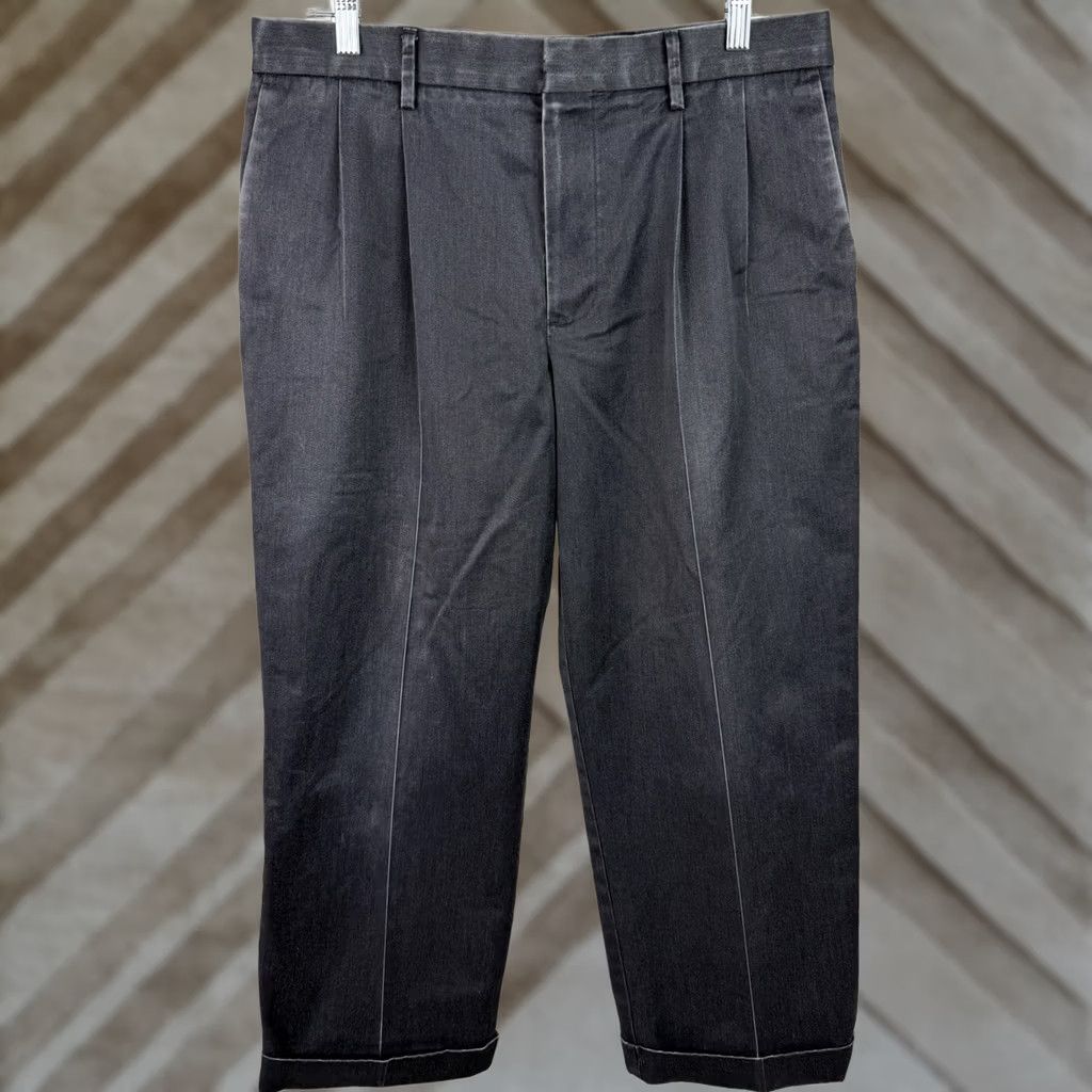 Dockers DOCKERS Mens Pants 33x26 Chino Relaxed Iron Free Khakis Gray 80s 90s City Grunge Retro casual Size US 33 - 1 Thumbnail
