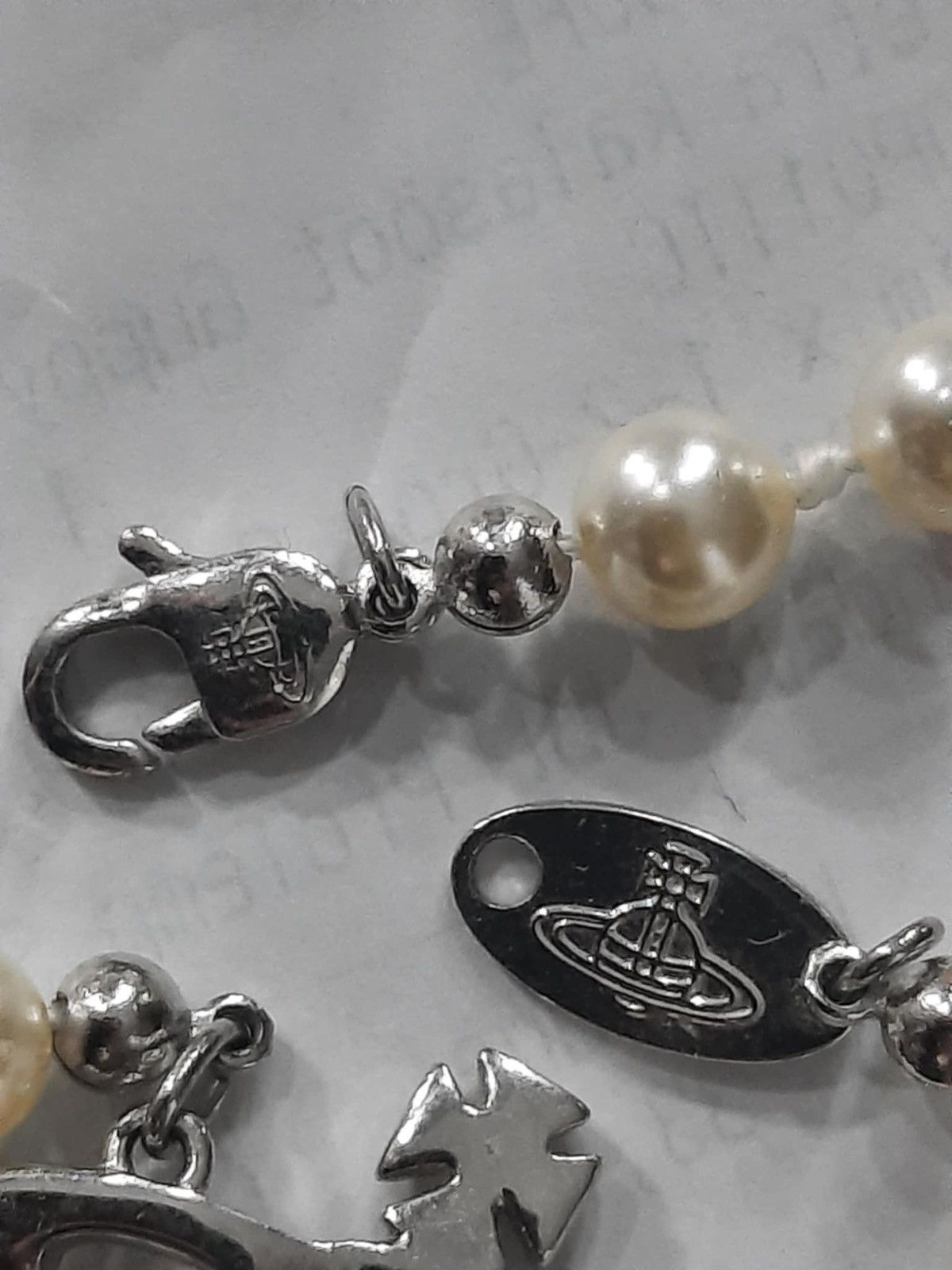 Vivienne Westwood Vivienne Westwood Pearl Mini Bas Relief Necklace Size ONE SIZE - 6 Thumbnail