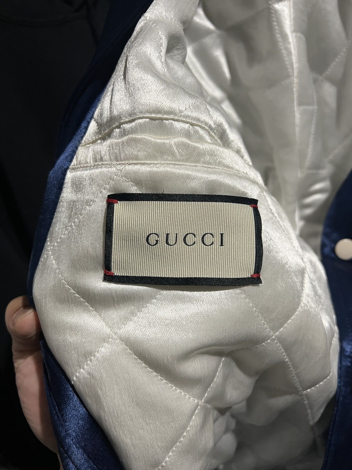 Gucci × New York Yankees Gucci NY Yankees silk bomber Size US M / EU 48-50 / 2 - 3 Thumbnail
