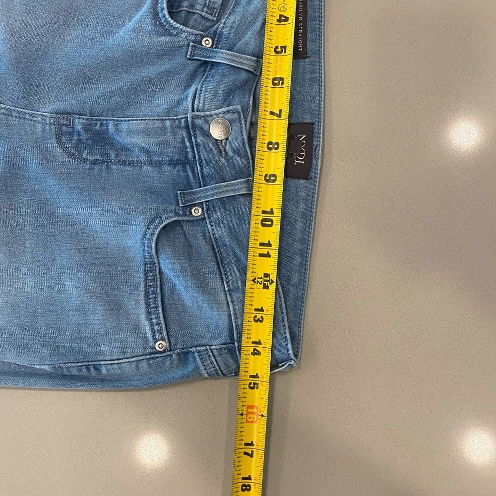 NYDJ NYDJ Marilyn Straight Lift Tuck Jeans - 4 Size 27" / US 4 / IT 40 - 11 Thumbnail