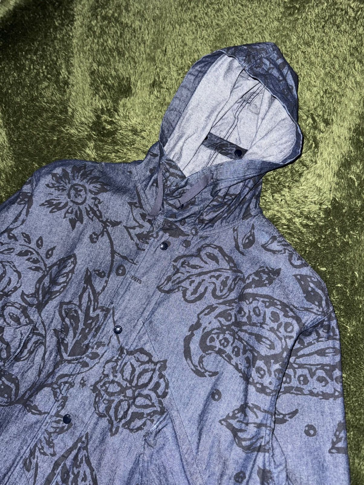 Engineered Garments [XL] Engineered Garments Highland Parka 8oz Denim Floral Size US XL / EU 56 / 4 - 2 Thumbnail