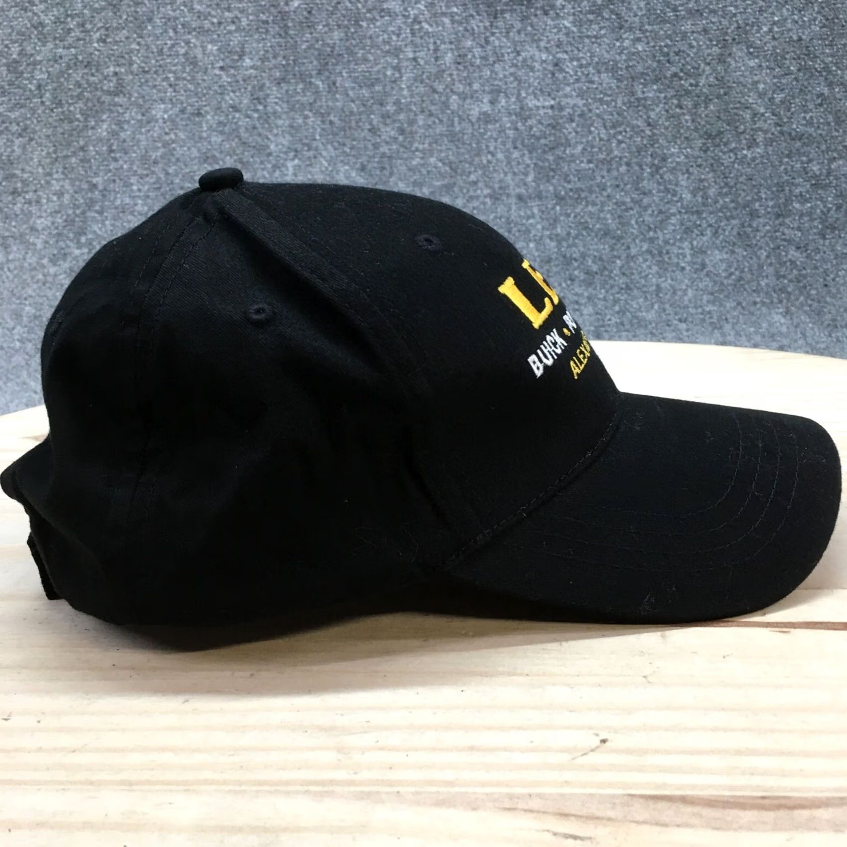 Lee LEE Alexandria MN Baseball Cap Hat Mens Black Embroidered Logo Curved Brim Size ONE SIZE - 5 Thumbnail