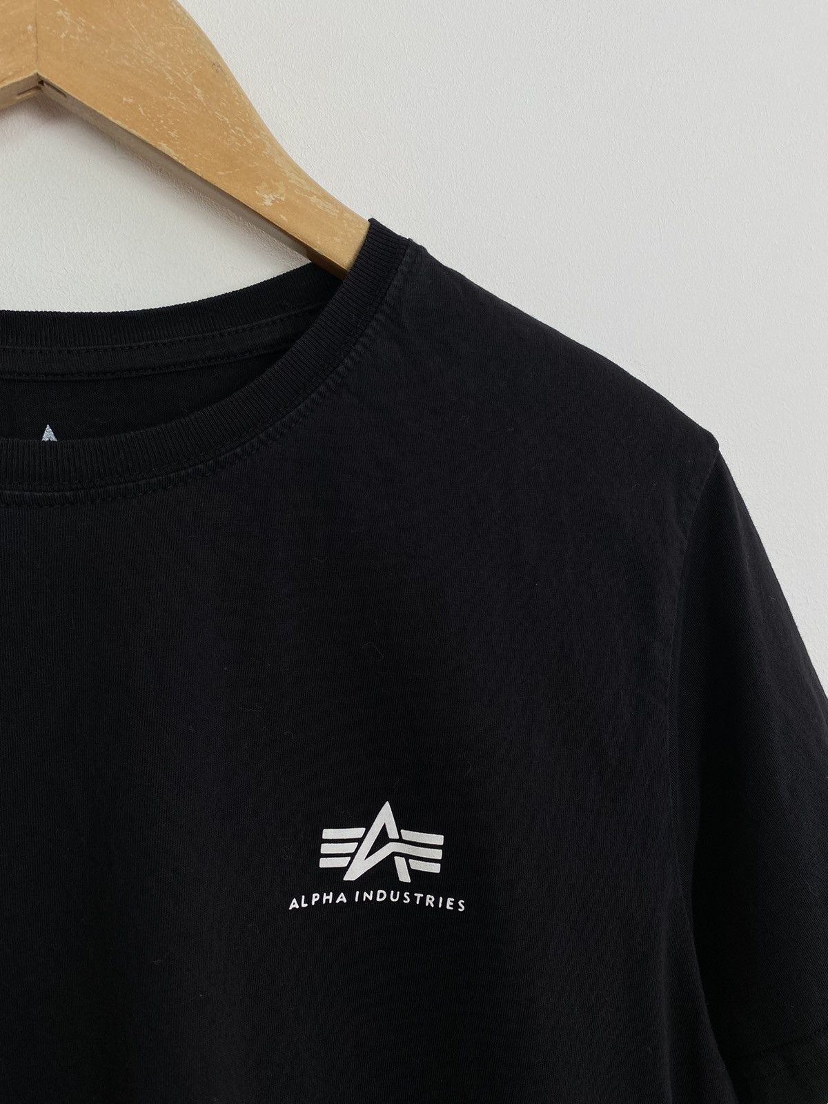 Alpha Industries Alpha Industries Short Sleeve Print Logo T -Shirt Black Top Size US L / EU 52-54 / 3 - 3 Thumbnail