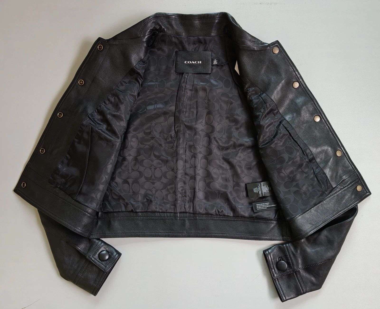 Coach Coach Women's Heritage C Snap Front Shrunken Jacket FTP 1018 Size M / US 6-8 / IT 42-44 - 8 Thumbnail