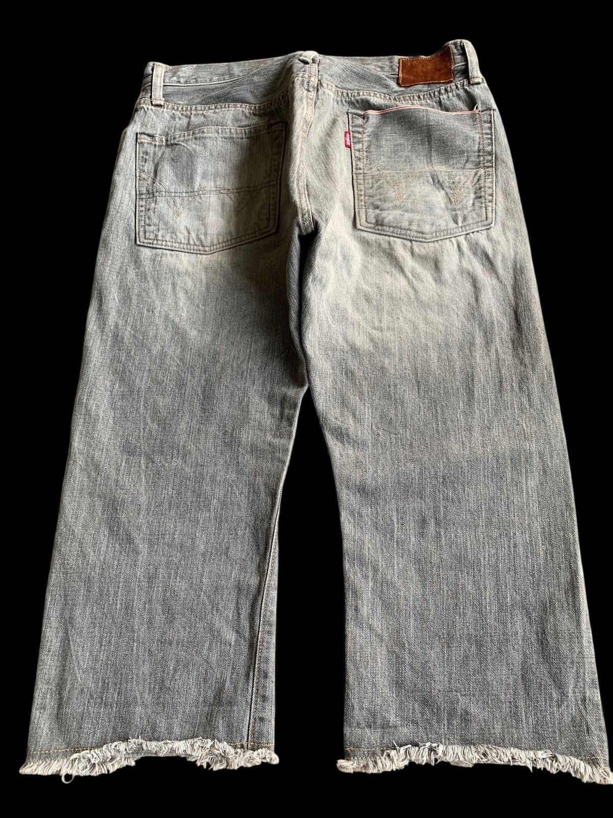 If Six Was Nine VINTAGE EDWIN 505S SELVEDGE FADED DISTRESSED SHORT DENIM Size US 32 / EU 48 - 4 Thumbnail