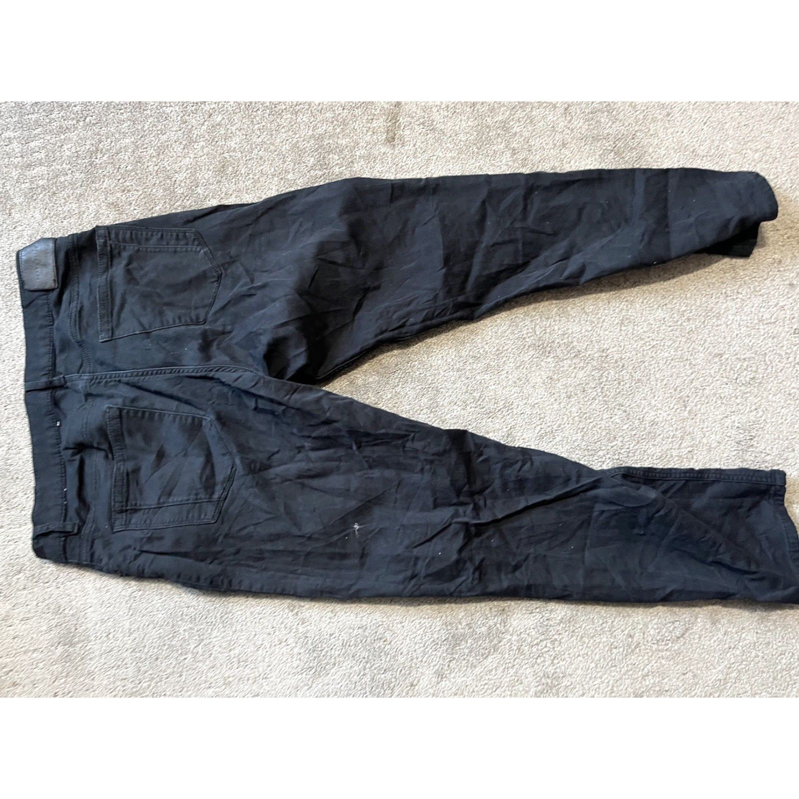 Perry Ellis VINTAGE Perry Ellis Slim Fit Men's Black Nylon Dress Pants Size 34x30 Stretch Waist Size US 34 / EU 50 - 6 Thumbnail