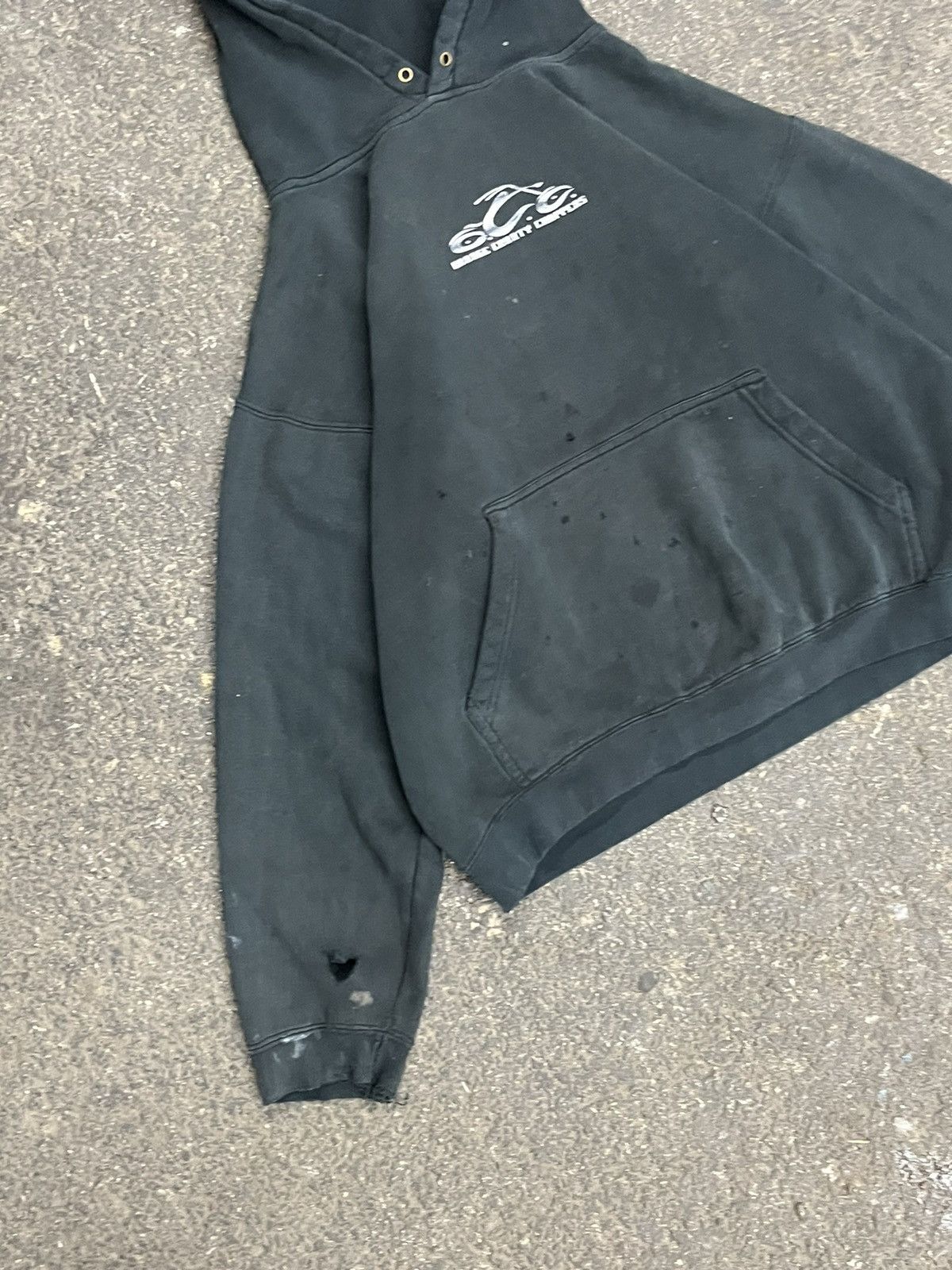 Vintage Y2k Orange County choppers biker skater thrashed hoodie hype Size US L / EU 52-54 / 3 - 6 Thumbnail