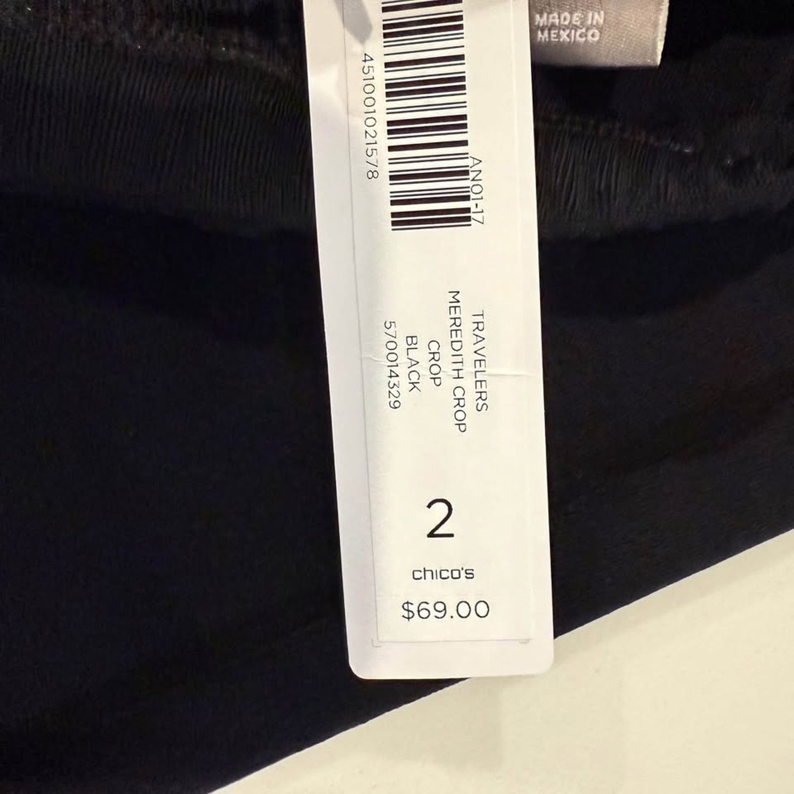 Chicos Chicos NWT Travelers Women Meredith Crop Pants Size 2 Black Size 34" / US 12 / IT 48 - 5 Thumbnail