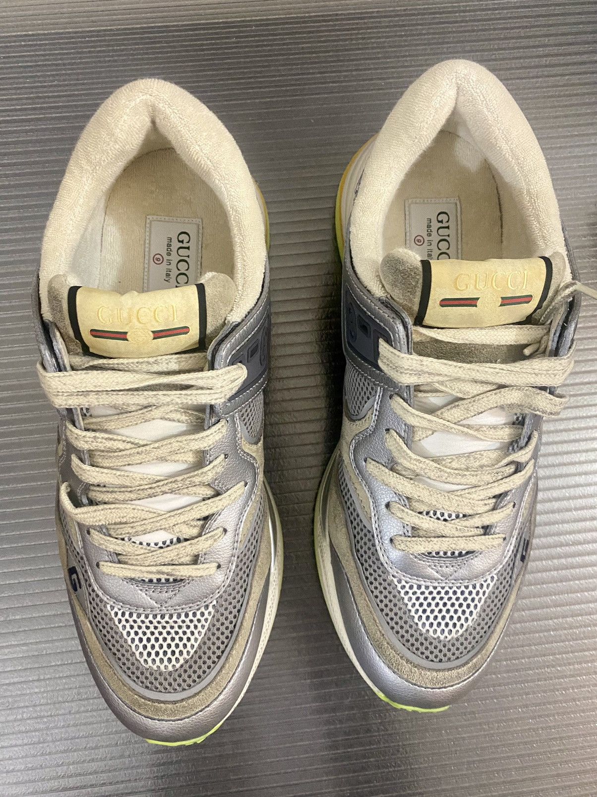 Gucci Gucci 🇮🇹 Lavaredo Fab grey Ultrapace sneakers 9uk NEW Size US 10 / EU 43 - 3 Thumbnail