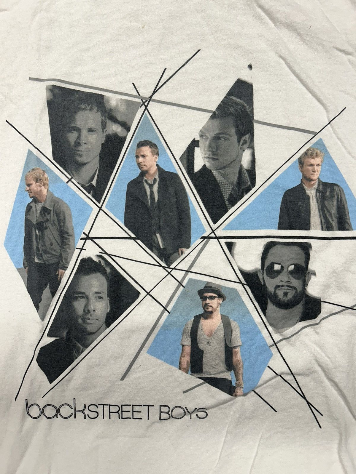 Band Tees × Vintage Crazy Rare 2008 Essential White Backstreet Boys Tour T-Shirt Size US L / EU 52-54 / 3 - 2 Thumbnail
