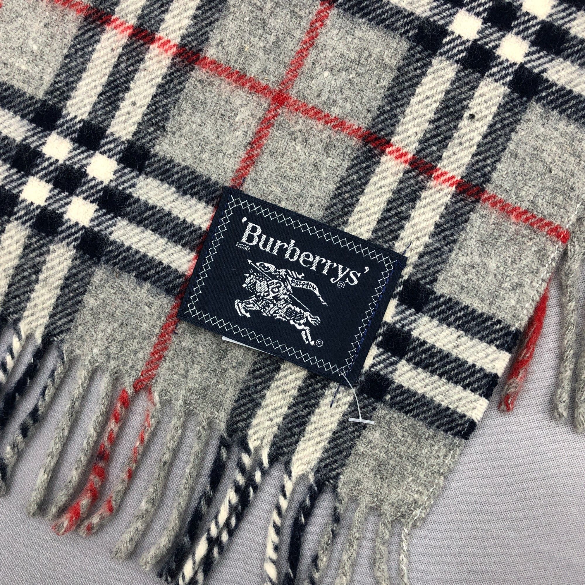 Burberry Vintage Burberry Scarf Muffler Wool Stole Wraps Scarves Size ONE SIZE - 5 Thumbnail