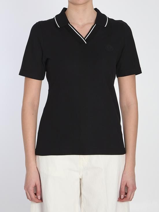 Moncler MONCLER Women Polo Shirts 8A00004 BLACK Size XS / US 0-2 / IT 36-38 - 1 Thumbnail