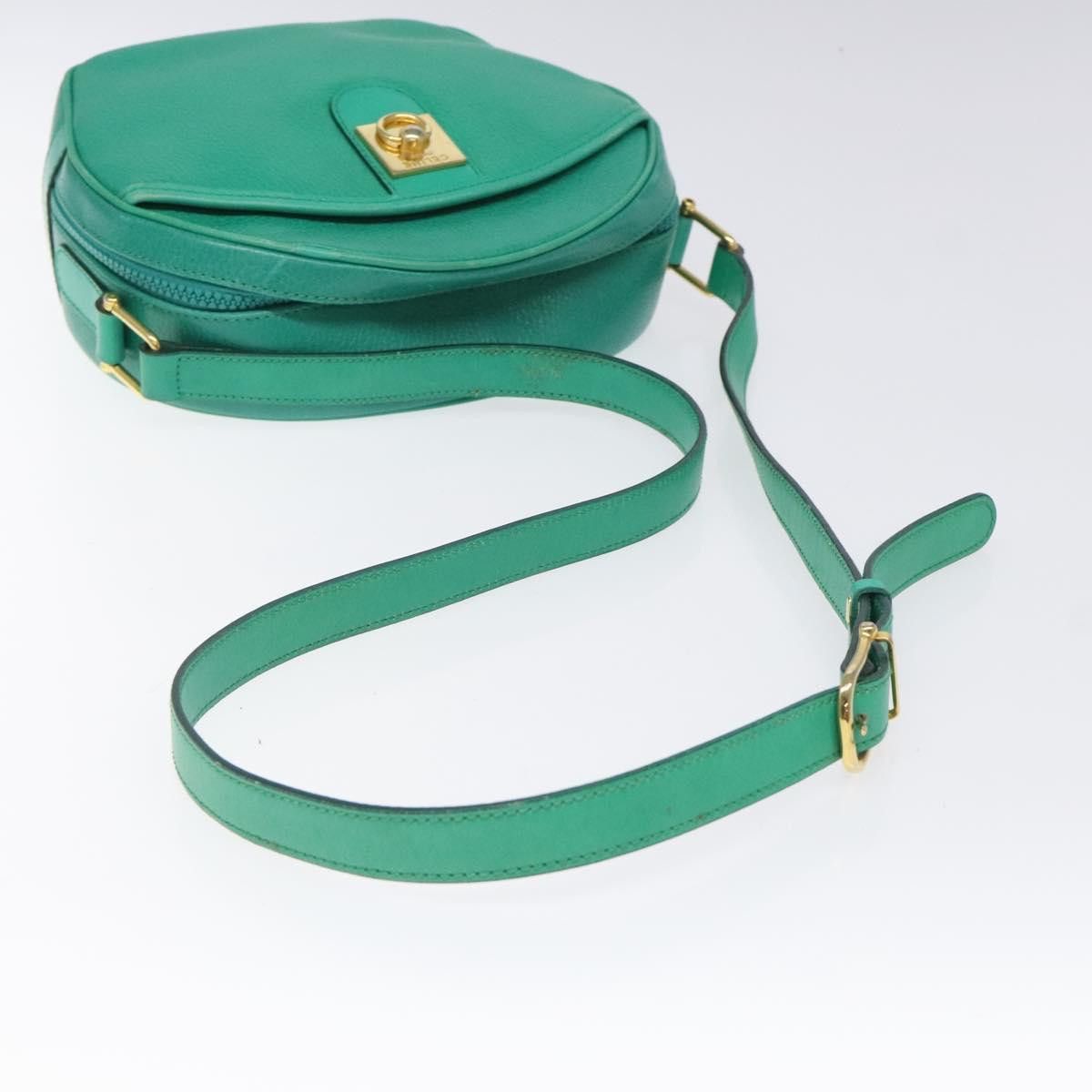 Celine CELINE Shoulder Bag Leather Green Gold Size ONE SIZE - 7 Thumbnail