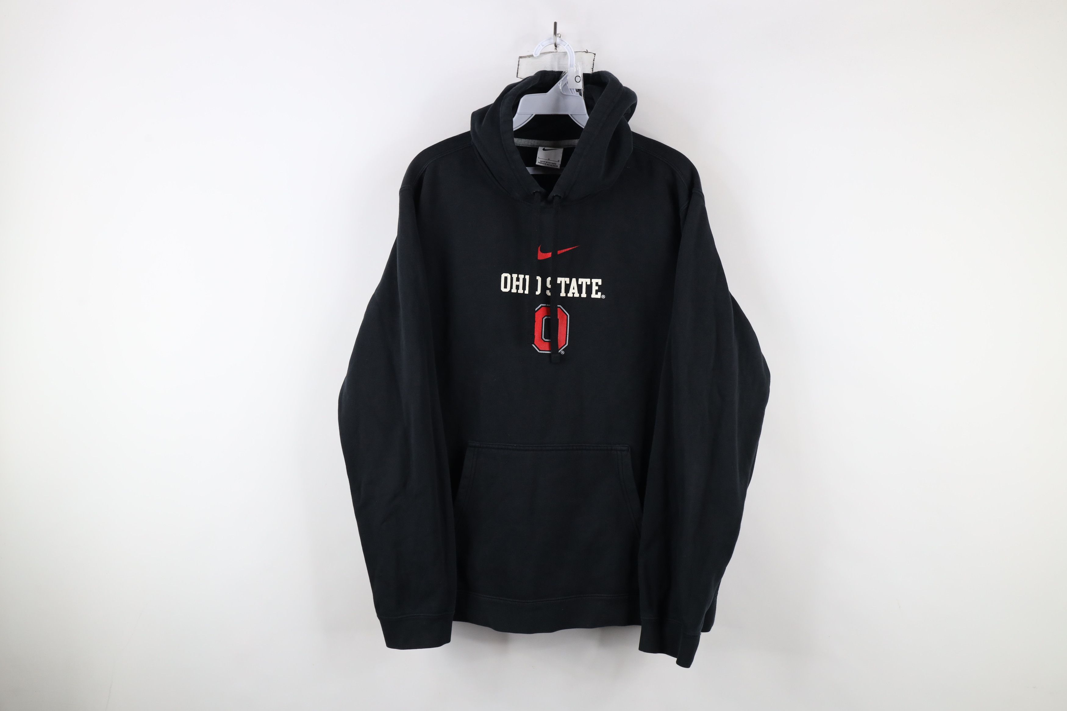 Nike × Vintage Vintage Nike Swoosh Ohio State University Hoodie Black Size US L / EU 52-54 / 3 - 1 Thumbnail